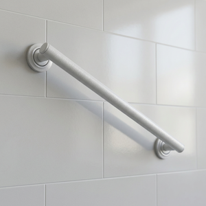 Barra de Agarre Antideslizante con Recubrimiento Blanco, Agarradera de Seguridad para Baño de Alto Contraste, Prevención de Caídas para Personas Mayores - Product Image 1