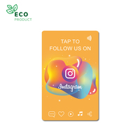 13.56Mhz QR Code NFC PVC RFID Carte NTAG 215 Carte à puce pour les informations sur les médias sociaux Programmable