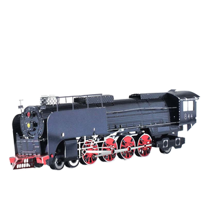 <span class=keywords><strong>Piececool</strong></span>-Puzzles 3D en métal pour adultes, kit de locomotive à vapeur pour la décoration de la maison, cadeaux d'anniversaire fantaisie sur le thème de la mode - Product Image 1