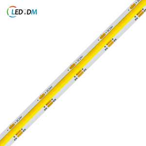 Đôi màu CCT 2700-6500K đồng dẫn dải ánh sáng 24V 608LEDs/M cri90 <span class=keywords><strong>PCB</strong></span> 10mm 10m-cuộn COB Dot-Miễn phí trang trí đèn - Product Image 1