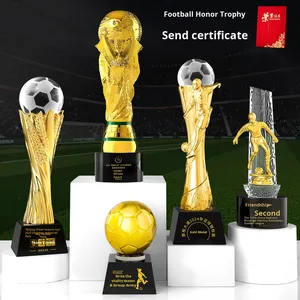 Trofeo y Medalla de Fútbol Personalizados, Producción de Premios Deportivos, Premio al <span class=keywords><strong>Honor</strong></span> por Competencia Deportiva, Trofeo de Resina Creativo - Product Image 2