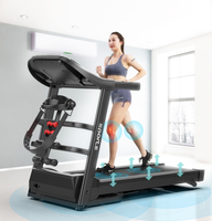 Venta al por Mayor de Cinta de Correr Plegable Eléctrica Inteligente y Plana para Caminar, Máquina Motorizada Multifuncional para Correr con Masaje