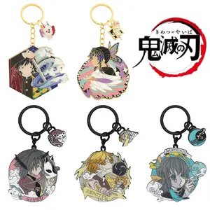Ghost Extinguishing Blade Anime Surrounding Characters Your Beans My Wife Good Escape Key Chain Cartoon Metal Bag Pendant