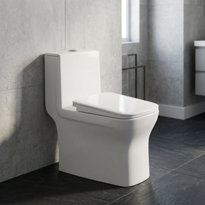Inodoro de Cerámica Profesional Moderno de Una Pieza con Sifón en S para Baño, Set de Sanitarios de Seguridad al por Mayor - Product Image 4