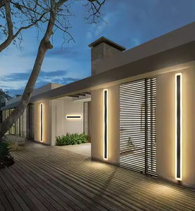 110V 220V moderna esterno esterno striscia lineare lampada da <span class=keywords><strong>parete</strong></span> 3000K 6000K 4000k caldo bianco giardino applique lungo <span class=keywords><strong>LED</strong></span> - Product Image 2