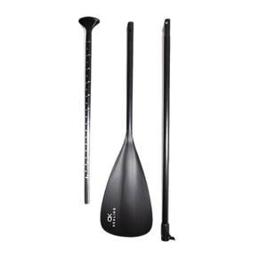 Canne en aluminium ultralégère à verrouillage rapide, pagaie polyvalente à trois sections, 170-220cm, noire, portable pour lacs et rivières - Product Image 2