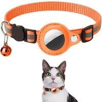 Vente en gros chaude collier pour chat avec ceinture réfléchissante AIRTAG Locator housse de protection collier réglable avec cloche
