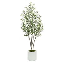 Arbre d'olivier artificiel en pot, design moderne et luxueux, plastique, haute simulation, pour la maison et le jardin, bonsaï