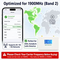 Amplificador de Señal EasyBoost 2G 3G 4G 5G, Repetidor de Señal para Teléfonos Celulares, Gestión por Aplicación Tuya, 1900MHz B2 para Antena Celular