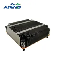 Hochwertiger kunden spezifischer Aluminiumstift-Reißverschluss-Lamellen kühlkörper für 1200 Kühlung mit Kupfer dampf kammer kühlkörper Server CPU-Kühler RGB