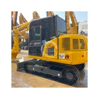 Mini-excavatrice Komatsu PC70-8 d'occasion à bas prix, certifiée CE, moteur d'origine, pompe à engrenages - Haute qualité, 7 tonnes, godet de 0,32-0,39 m