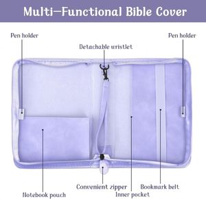 BSCI Amazing Deal on a Bible Cover <b>Carrying</b> <b>Case</b> Protective Bible Bag for Church with Front Pocket and Handle - Product Image 5