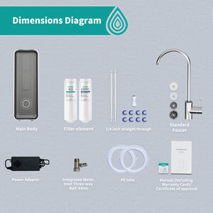 Vendita calda per uso domestico sistema di filtro per <span class=keywords><strong>acqua</strong></span> a osmosi inversa RO membrana <span class=keywords><strong>depuratore</strong></span> d'<span class=keywords><strong>acqua</strong></span> <span class=keywords><strong>con</strong></span> distributore di <span class=keywords><strong>acqua</strong></span> fredda per uso domestico - Product Image 5