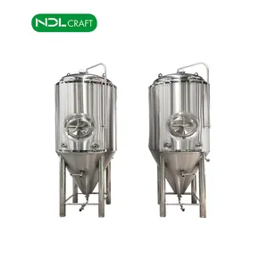 Equipo de fermentador cónico refrigerado de acero inoxidable, 1000 litros, Control automático