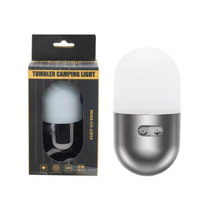 Cross-Border Best-Selling Tumbler Night Light LED Dimmable Outdoor Rechargeable Button Type-C <b>Fast</b> <b>Charge</b> Camping Home Bedside - Product Image 2