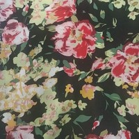 Tissu léger 100% rayonne, tissage uni 30s*30s, imprimé, 110 g/m², largeur 150 cm, pour robes et jupes