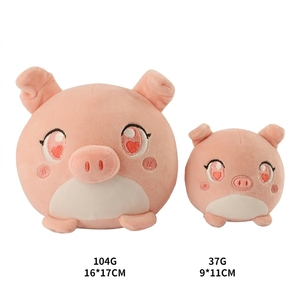 Couverture en peluche ronde personnalisée, écologique et douce, en forme de <span class=keywords><strong>cochon</strong></span>, pour animaux en peluche, cadeau de Saint-Valentin ou d'anniversaire, OEM ODM - Product Image 4