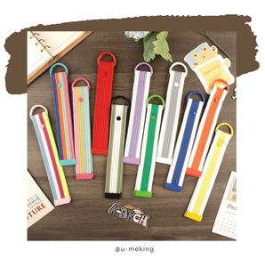 Kits de lanières tressées personnalisables de 32 mm - Porte-clés colorés en polyester pour tasses, étiquettes de bagages et sacs à dos, avec porte-clés métallique - Product Image 2