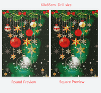 Kit de peinture au diamant 5D DIY LANSURE avec design de Noël personnalisé, perceuse carrée et ronde complète, pour enfants et adultes, cadeau, décoration de la maison