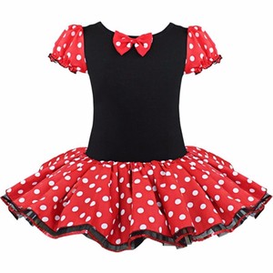 Rosa bebé niño <span class=keywords><strong>Mickey</strong></span> niña lunares ratón vestir disfraz princesa tul niños cumpleaños vestido al por mayor con orejas diadema - Product Image 2