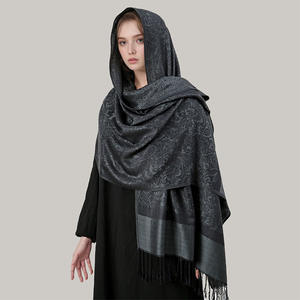 <span class=keywords><strong>2025</strong></span>年高級ブランド女性用ジャカードカシミアラップスカーフハイエンド新スタイルショール冬の女性用ギフトヒジャーブ - Product Image 1