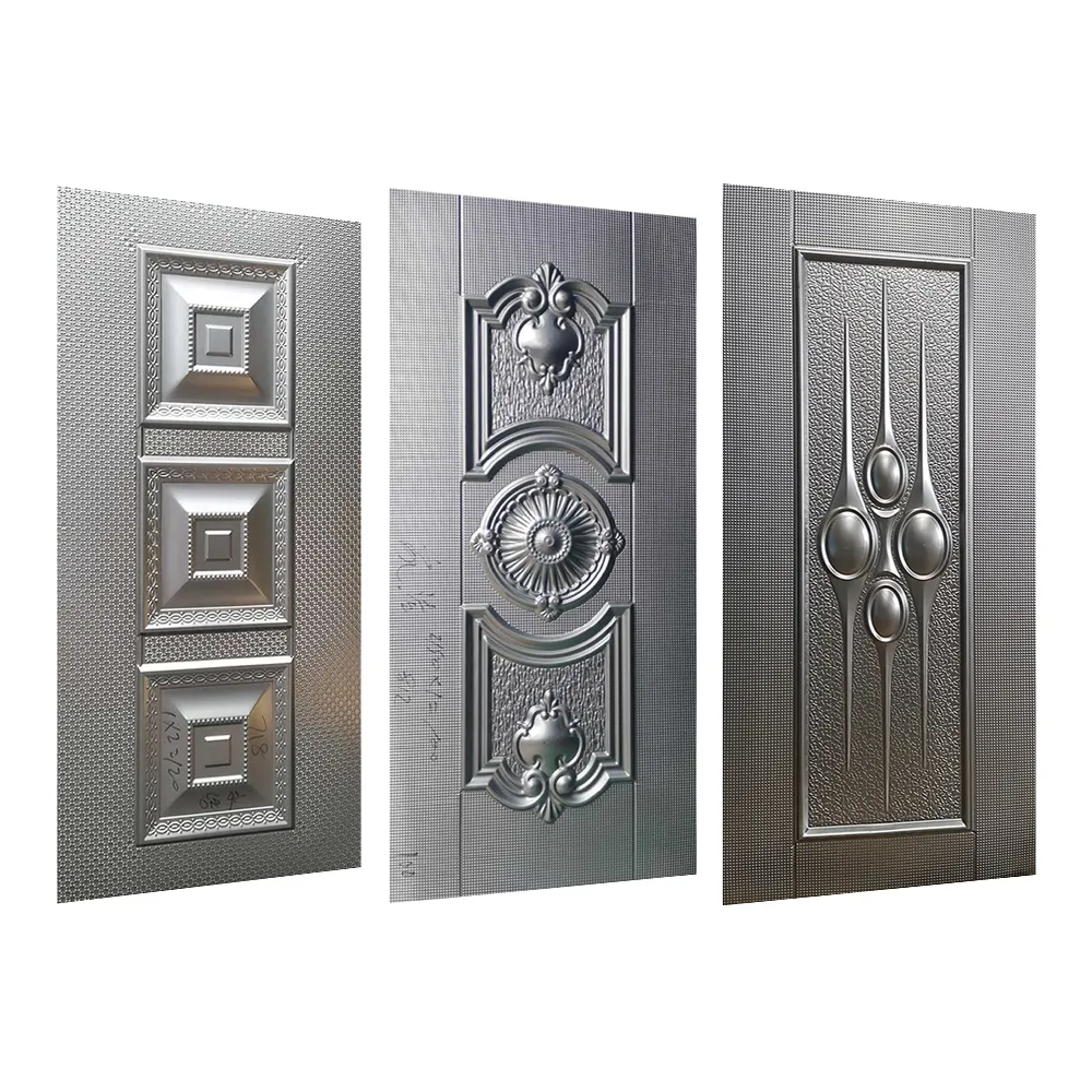 ABYAT Moulded Interior Exterior Steel Sheet Door Skin Stamped Embossed Cold Rolled Stainless Steel Door Skin