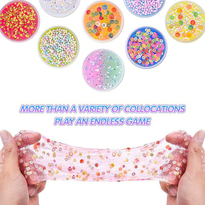 Juego de lirios Diy para niños, accesorios para rebanadas de frutas, animales marinos, Bola de burbujas, lentejuelas, juguete - Product Image 6