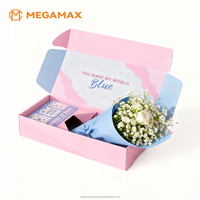 Großhandel Faltbare Wellpappe-Geschenkbox für Blumenlieferung, Bedruckte Karton-Versandboxen für Kleinunternehmen