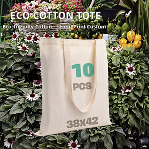 Bolsa de Compras de Lona de Algodón Personalizada con Logotipo, Ecológica, Promocional, Reutilizable, Orgánica, con Asas Largas, Tamaño Mediano - Product Image 2