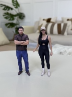 Escáner Corporal 3D de Retrato a Todo Color para Figuras de Acción, de Alta Precisión y Eficiencia, con Disparo Rotatorio USB de 7 Segundos y Personas Reales
