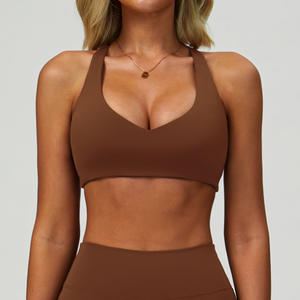 Plus Size Nude Feeling Outdoor Sport unterwäsche Schnellt rockn ender Racer I-förmige Beauty Back Gym Kleidung Damen Running Yoga BH - Product Image 6