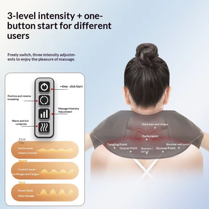 Masajeador <span class=keywords><strong>El</strong></span>éctrico Multifuncional <span class=keywords><strong>para</strong></span> Cuello y Hombros, <span class=keywords><strong>Fisioterapia</strong></span> Infrarroja, Amasamiento 3D, Espuma Viscoelástica, Control de Tiempo, 8 Nodos, Caliente - Product Image 5