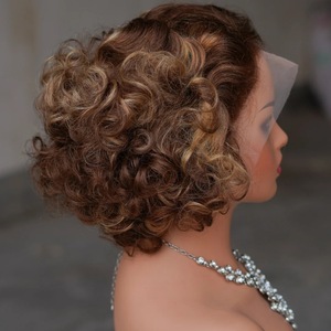 Nouvelle Promotion Perruques <span class=keywords><strong>Cheveux</strong></span> Humains 100% Naturels 8 Pouces 10A 13*4 Frontal Loose Wave Bob - Product Image 2