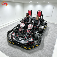 Kart à pédales essence 2 places pour adultes, kart de location commercial, buggy de course deux personnes, kart à pédales 428 à transmission par chaîne haute vitesse pour sites extérieurs