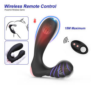 Vibrierende Prostatasmassagegerät für Anfänger persönliches Anal-Spielzeug P-Punkt-Vibrator fernbedienung Hände-frei wiederaufladbares Gesäß-Stecker - Product Image 3