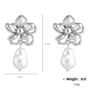 Joyería de moda pendiente circón grande no deslustre señoras haciendo tarjeta logotipo personalizado lujo Real Studs flor India <span class=keywords><strong>Botega</strong></span> pendientes - Product Image 5