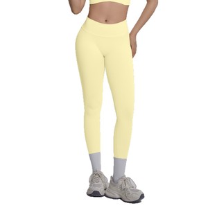 Nuovi <span class=keywords><strong>Leggings</strong></span> Yoga Senza Cuciture <span class=keywords><strong>Effetto</strong></span> Push-Up in Spandex/Nylon con Vita a V e <span class=keywords><strong>Effetto</strong></span> <span class=keywords><strong>Snellente</strong></span> a Tutta Lunghezza - Product Image 5