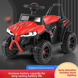 Bici Elettrica da Spiaggia per Bambini, Anti-Ribaltamento, Fuoristrada, Telecomando, Quattro Ruote in Plastica con Sedile per Bambini da 2 a 4 <span class=keywords><strong>Anni</strong></span> - Product Image 3