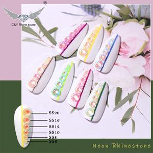 Vente en gros Nail Art Décoration AB Flatback Jelly Stone Mix Tailles <span class=keywords><strong>Strass</strong></span> Néon pour Ongles - Product Image 3