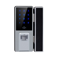Système intelligent de contrôle d'accès tout-en-un pour porte de bureau double Serrure par mot de passe en alliage de zinc WiFi sans perçage de câblage