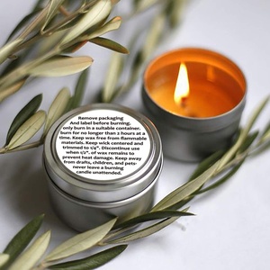 Pegatina de etiqueta de advertencia de vela círculo de 3 pulgadas (250/rollo), perfecta para dedicatoria, cera de abeja, cera de soja o pilar/productos de seguridad - Product Image 3