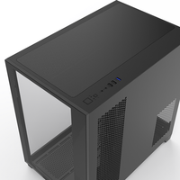 ALSEYE Hot Sale ITX/ATX Black Color Mid Tower Computer Case 360 Cooler Knight-B Gaming PC Case