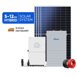 Deye ระบบพลังงานแสงอาทิตย์สำหรับบ้าน50kw 20KW ระบบพลังงานแสงอาทิตย์แบตเตอรี่ลิเธียมไฮบริด10KW 8KW - Product Image 1