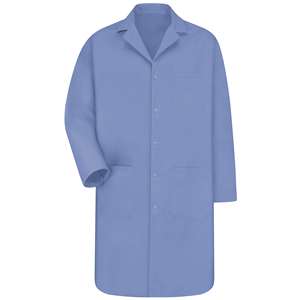 Venta al por mayor personalizado de manga larga unisex azul médico enfermera Hospital uniforme médico bata de laboratorio blanca - Product Image 5