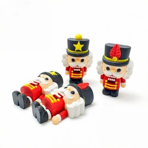 Figurine de soldat casse-noisette imprimée en 3D en PLA, jouet anti-stress, décoration de Noël vintage, cadeaux artisanaux M163 - Product Image 4