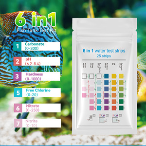 Bandes de test d'eau 6-en-1 Wancheng Biotechnology transfrontalières, 25 bandes, détection multiparamètres pour piscine et eau potable - Product Image 2