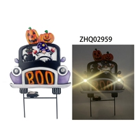 Luz Solar de Jardín para Halloween, Resistente al Agua, Marco Metálico Duradero, LED de Alta Luminosidad y Ángulo de Haz Amplio