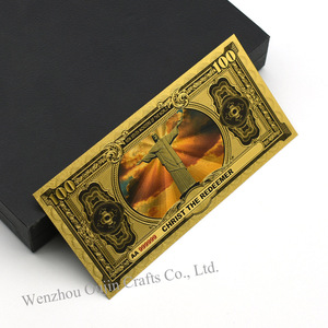 Billete Bancario Chapado en Oro de 24K con 7 Diseños de las Siete Maravillas del Mundo GL, Gran Venta 2026, para Colección - Product Image 4