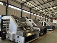Machine de laminage automatique électrique à grande vitesse pour carton ondulé triple couche avec moteur pour l'emballage des cartons