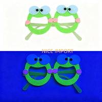 Wassermelonen-Stil Fluoreszierende Themenparty-Dekorationsbrillen, Kinder-Geburtstags-Verkleidungs-Requisiten Filz-Brillengestelle